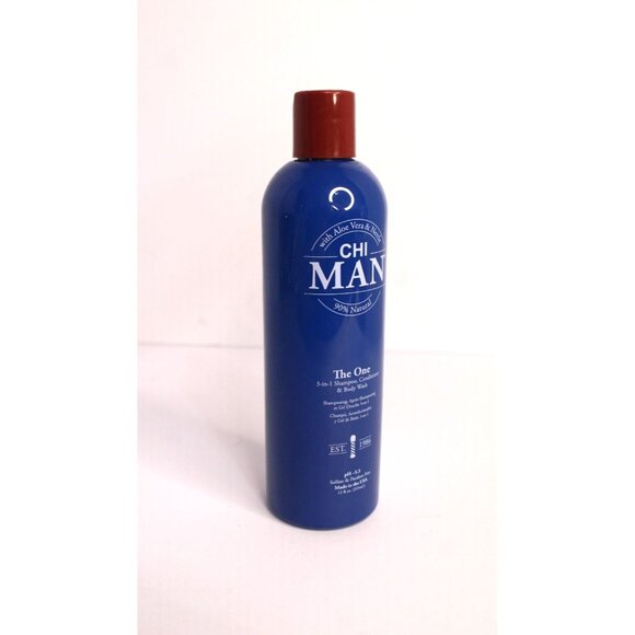 CHI MAN The One 3-in-One Shampoo Conditioner Body Wash Aloe Vera 12 fl oz New - Picture 6 of 6
